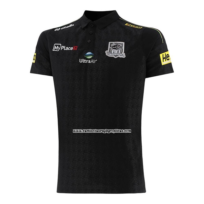 Camiseta Polo Penrith Panthers Rugby 2026 Negro